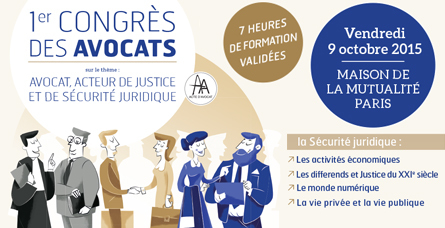 ECOSTAFF présent  au 1er CONGRES DES AVOCATS le 9 octobre – Maison de la Mutualité à Paris